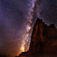 "Arches NP USA. The Milky Way" by Simon Shore received 7 votes